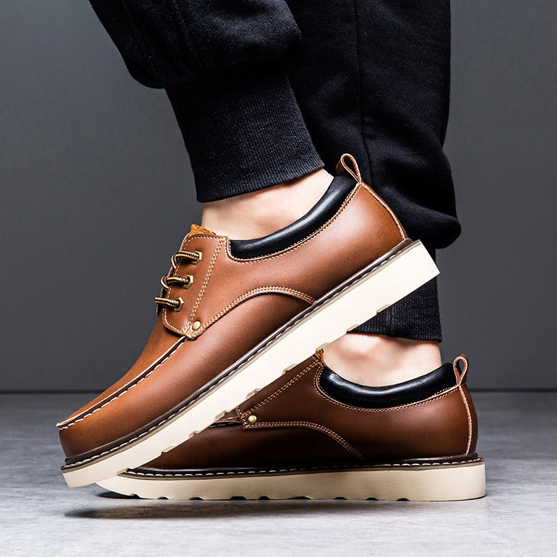 Leather business casual on sale shoes